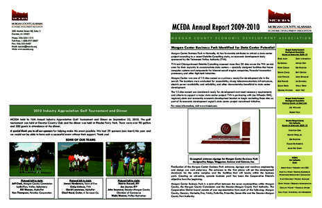 MCEDA Annual Report[removed]Market Street NE, Suite 2 Decatur, AL[removed]MORGAN
