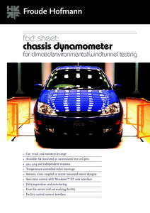 fact sheet:  chassis dynamometer for climatic/environmental/windtunnel testing  >