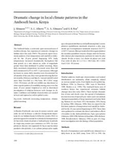 Climatology / Amboseli National Park / Great Rift Valley / Kajiado County / Physical geography / Climate / Rain / Meteorology