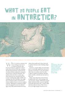 What do People Eat in Antarctica?  Bernadette Hince looks at the food people eat down south
