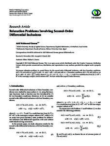 Hindawi Publishing Corporation Abstract and Applied Analysis Volume 2013, Article ID[removed], 9 pages http://dx.doi.org[removed][removed]Research Article