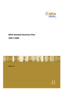 NPIA Detailed Business PlanIssue 1.0  Table of Contents