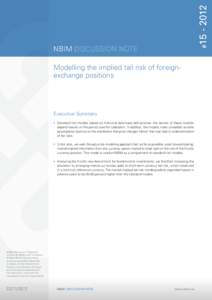 - 2012 #15 NBIM Discussion NOTE Modelling the implied tail risk of foreignexchange positions