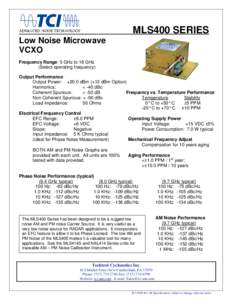 Low Noise Microwave VCXO