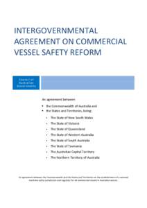 Intergovernmental Agreement on  Commercial Vessel Safety Reform