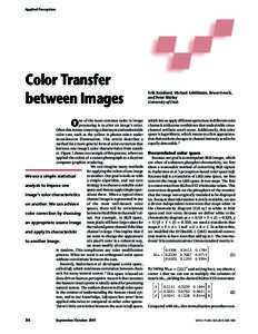 Applied Perception  Color Transfer between Images O