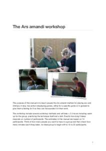 ! ! ! ! The Ars amandi workshop !