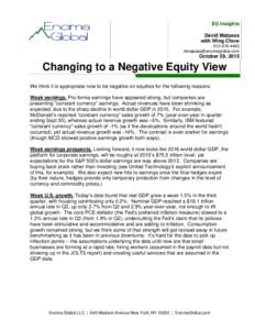 Microsoft Word - Changing to a Negative Equity View