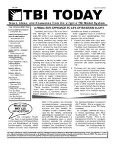 FALL 2003 TBI TODAY TBI TODAY Page 1