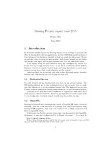 Fuzzing Project report June 2015 Hanno Bck June