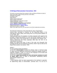 Microsoft Word - C100 Equal Remuneration Convention.doc