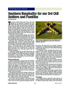 JULY 11 Section 2_June04.qxd[removed]:55 PM Page 46  AAAA Spouses’ Corner Southern Hospitality for our 3rd CAB Soldiers and Families