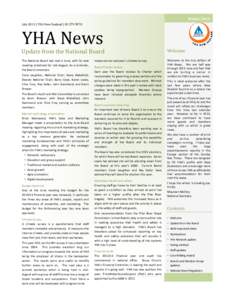 Winter 2013 July 2013 | YHA New Zealand | YHA News  Update from the National Board