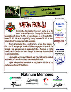 Chamber News Update Volume 11, Issue 9 September 1, 2011