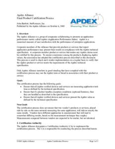 Microsoft Word - Apdex Product Certification Process FNL.doc