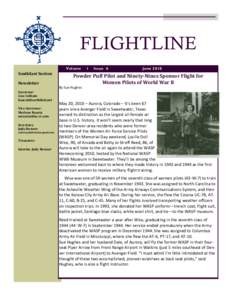 FLIGHTLINE Volume SouthEast Section Newsletter