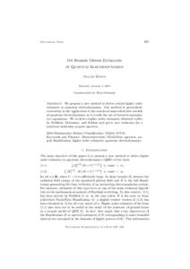207  Documenta Math. On Higher Order Estimates in Quantum Electrodynamics