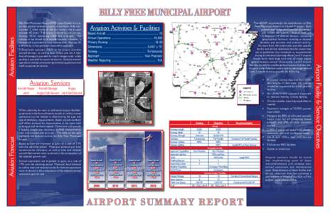 Billy Free Municipal Airport (0M0), near Dumas, is a city owned general aviation airport in southeast Arkansas. Located 2 miles west of the city center, the airport occupies 40 acres. The airport is served by one runway,