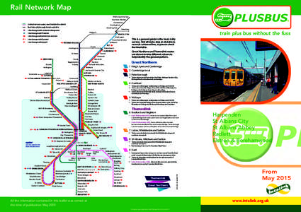 Rail Network Map Wells-next-the-Sea Burnham Market Hunstanton Limited service routes; see timetable for details