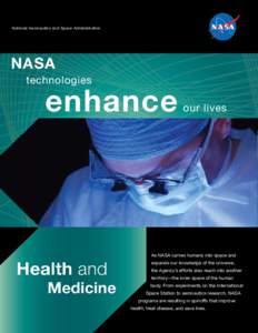 National Aeronautics and Space Administration  NASA technologies