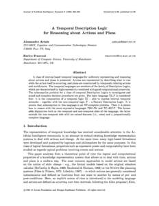 Journal of Articial Intelligence Research[removed]  Submitted 4/98; published[removed]A Temporal Description Logic for Reasoning about Actions and Plans