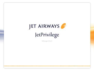 Mileage Chart  Multiple opportunities to get rewarded with JPMiles The JetPrivilege programme offers you multiple opportunities to get rewarded with JPMiles on Jet Airways, JetKonnect and Jet Airways marketed codeshare 