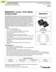 MMA8652FC 3-Axis, 12-bit Digital Accelerometer