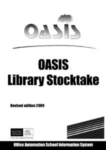 OASIS Library Stocktate 2009