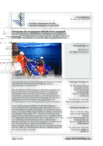 Pressemitteilung NrstsScientific Collaboration On Past Speciation Conditions in Lake Ohrid  Klimadaten der vergangenenJahre angezapft