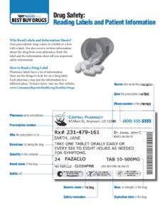 Reading Labels and Patient Information - Consumer Reports Health