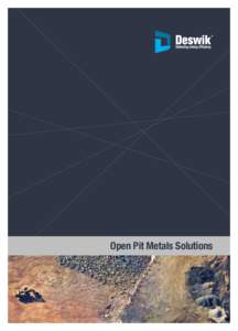 Open Pit Metals Solutions  INTEGRATED PLANNING TOOLS FOR OPEN PIT METALS OPERATIONS