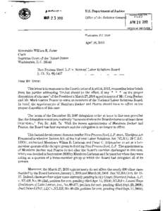 U.S. Department of Justice FILED Office of the Solicitor Gener  APR[removed]