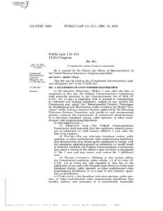 124 STATPUBLIC LAW 111–311—DEC 15, 2010 Public Law 111–311 111th Congress