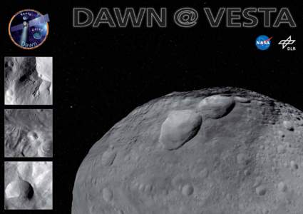 Dawn @ Vesta  Dawn Space Probe Investigates Asteroid Vesta Die Raumsonde Dawn am Asteroiden Vesta