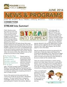 JUNE[removed]NEWS & PROGRAMS from the Poudre River Public Library District  issue 5 volume 6