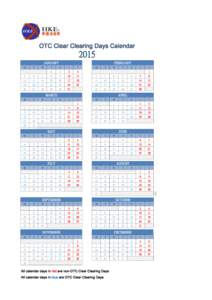 OTC Clear Clearing Days Calendar[removed]JANUARY M
