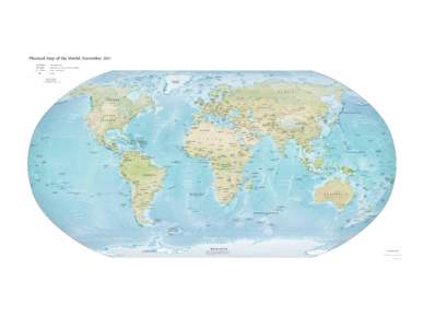 Physical Map of the World, November 2011 AUSTRALIA Independent state Dependency or area of special sovereignty Island / island group