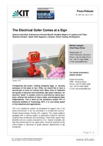 The Electrical Gofer Comes at a Sign