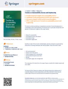 Treatise on Sustainability Science and Engineering