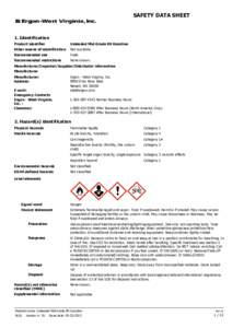 SAFETY DATA SHEET  1. Identification Product identifier  Unleaded Mid-Grade 89 Gasoline