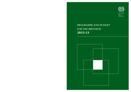 Programme and Budget for the biennium[removed]