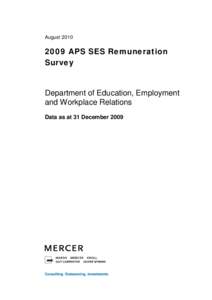 August[removed]APS SES Remuneration Survey  Department of Education, Employment
