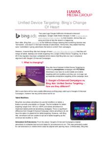 Bing Unified Device Targeting_Enhanced Campaigns