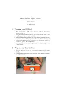 Own-Mailbox Alpha Manual. Pierre Parent 16 juillet