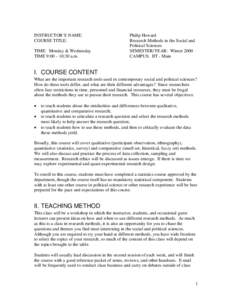 Microsoft Word - Research Methods Course Outline.doc