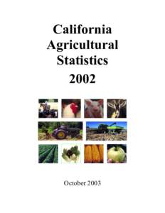 California Agricultural StatisticsOctober 2003