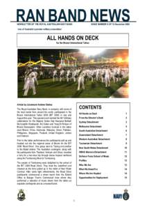 RAN Band Newsletter Issue 9 - December 2006