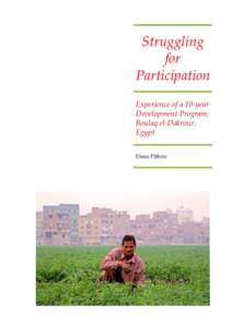 Struggling for Participation Experience of a 10-year Development Program, Boulaq el-Dakrour,