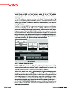 WIND RIVER VXWORKS MILS PLATFORM The world’s most critical defense, networking, and industrial infrastructure requires high assurance of security along with protection from intentional threats and inadvertent errors. I