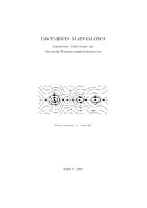 Documenta Mathematica ¨ ndet 1996 durch die Gegru Deutsche Mathematiker-Vereinigung  Phase portrait, cf. page 467